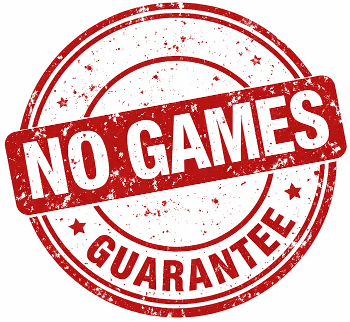No Games Guarantee Logo