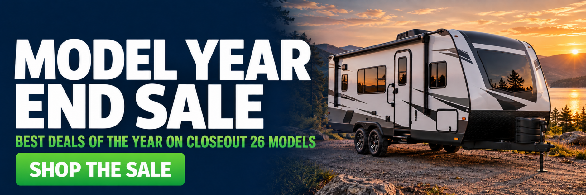 Trailer Banner with Green Sale Button